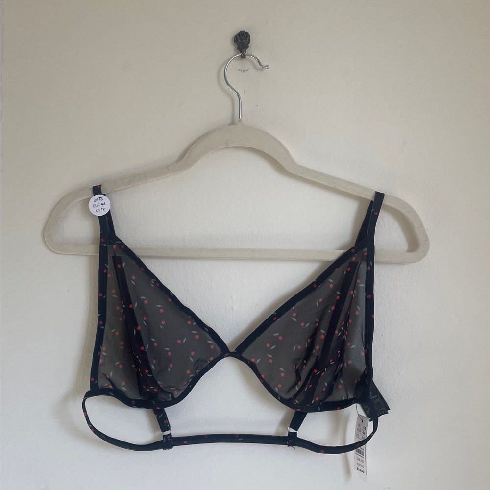 NWT TopShop Cherry Bralette